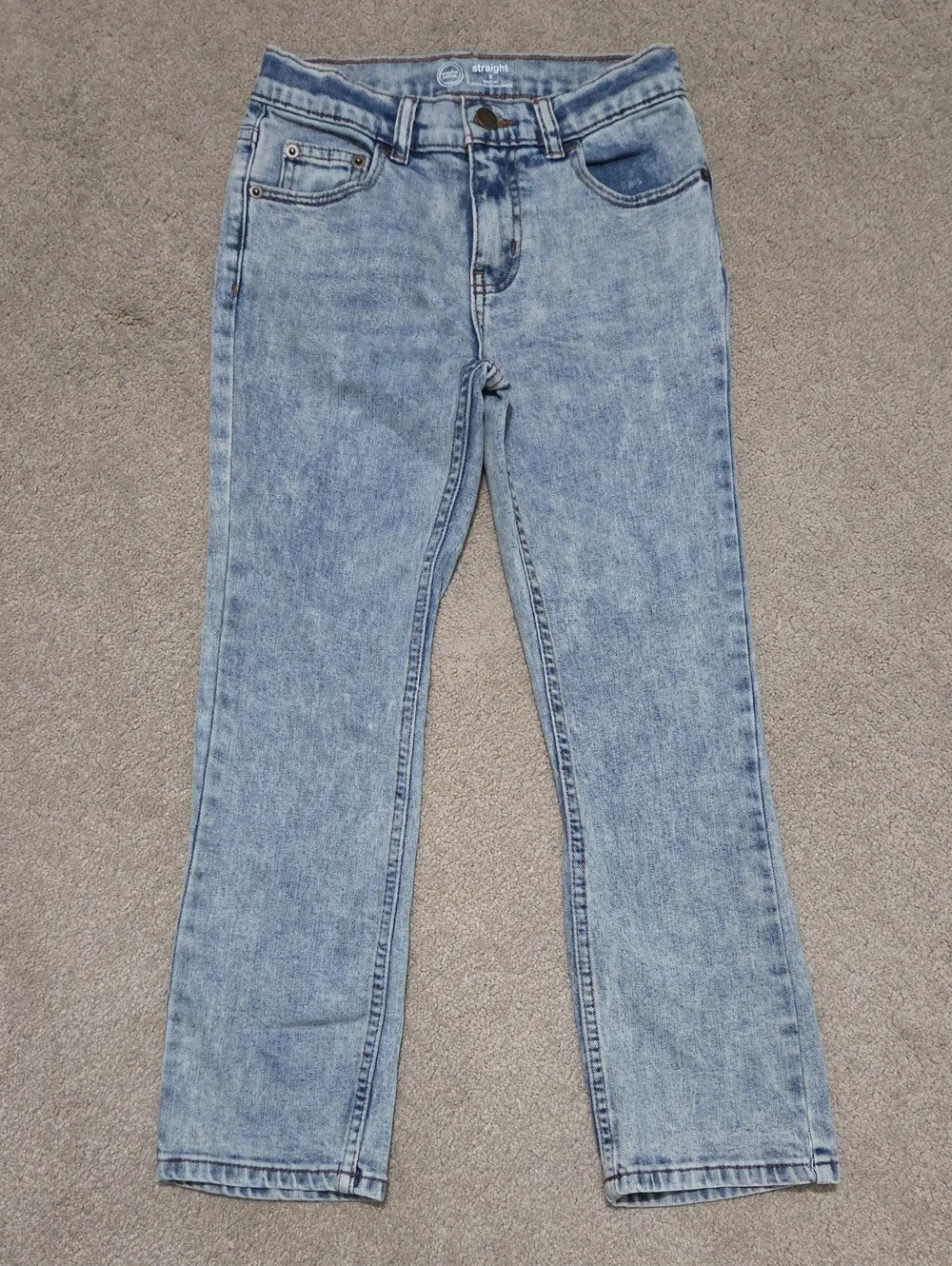 Kids Light Blue Straight Leg Jeans